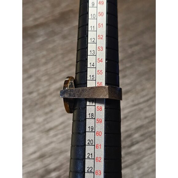 925 Sterling Silver Natural Stone Size 8 - 7.01g - Picture 4 of 5